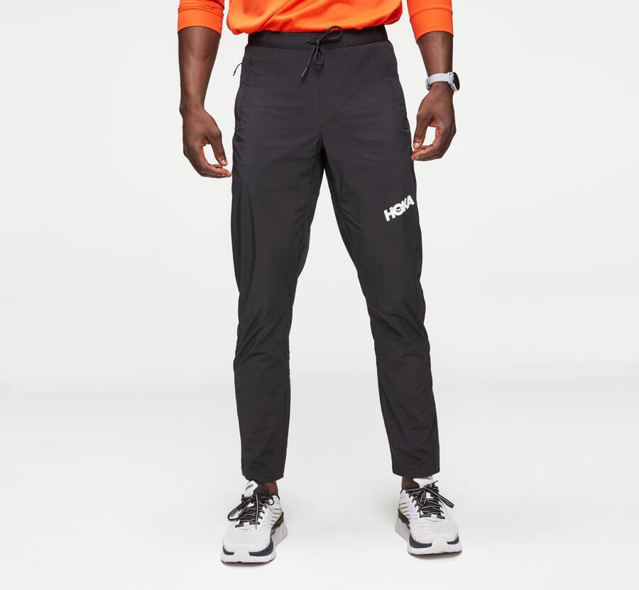 Hoka One One Pants Mens Black - Jogger - 43897JHSN